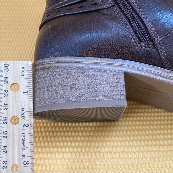 Bare traps MEDLEY Women's Boots Dark Brown Size 8.5 m Side Zipper - Picture 7 of 10